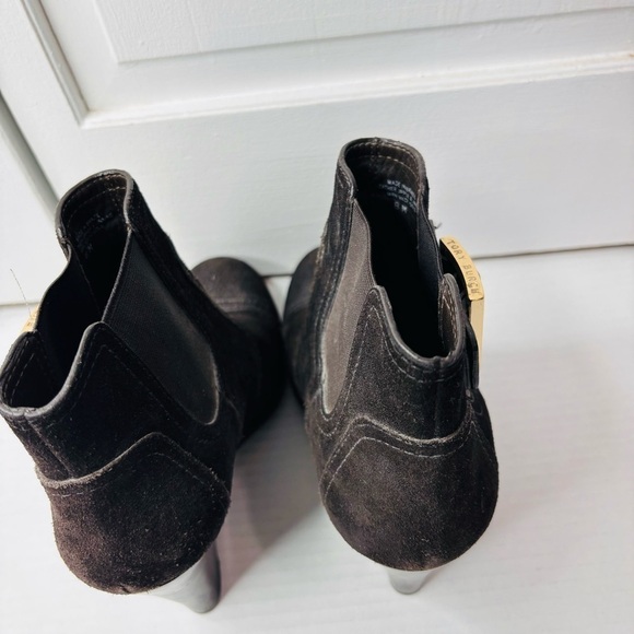TORY BURCH Adrienne Brown Suede Ankle Booties Size 8 - Picture 7 of 9